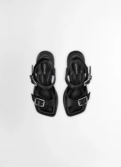 Online SANDALES AVEC BRIDES ET TALONS CARRÉS DE 80MM Femme Chaussures