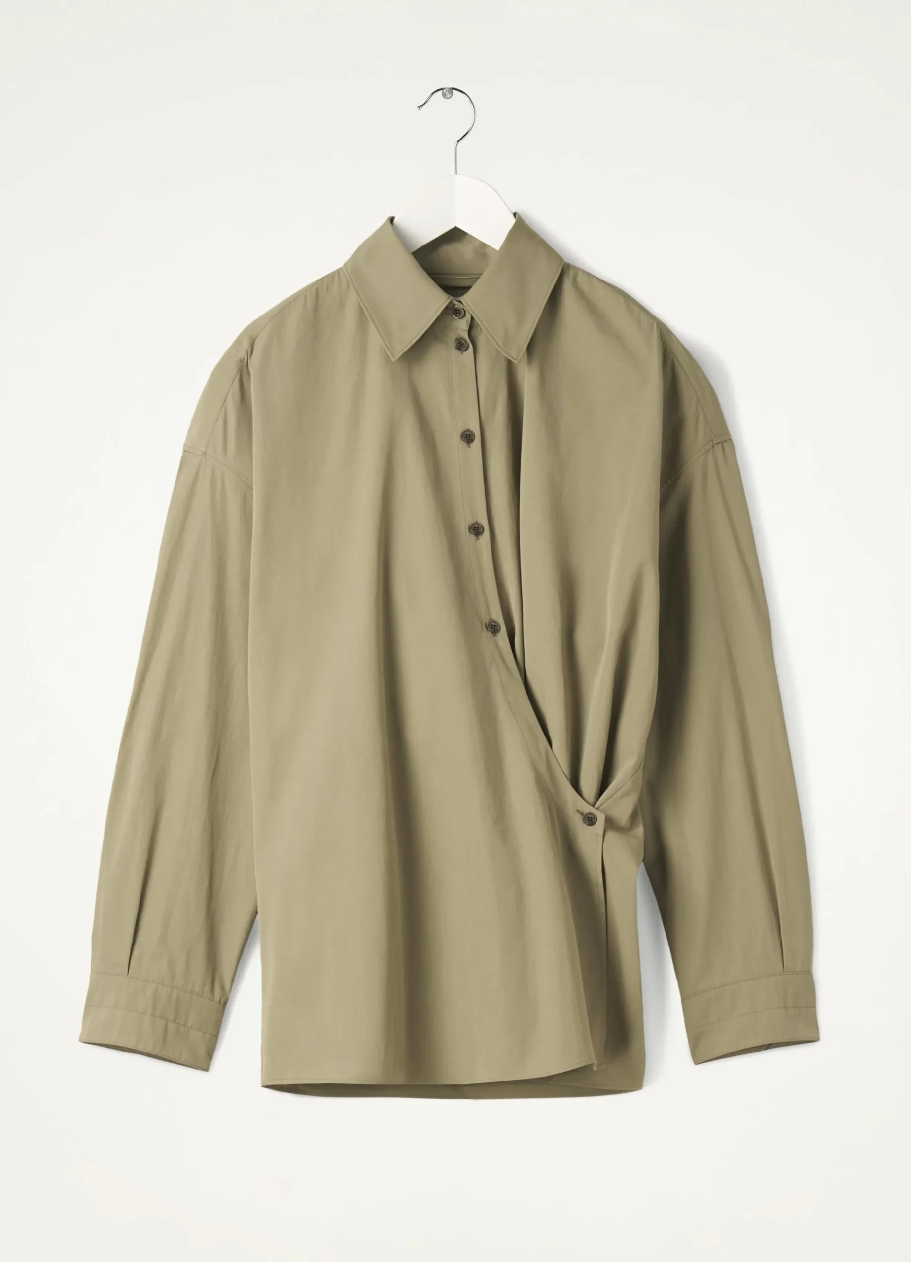 Discount STRAIGHT COLLAR TWISTED SHIRT Femme Chemises