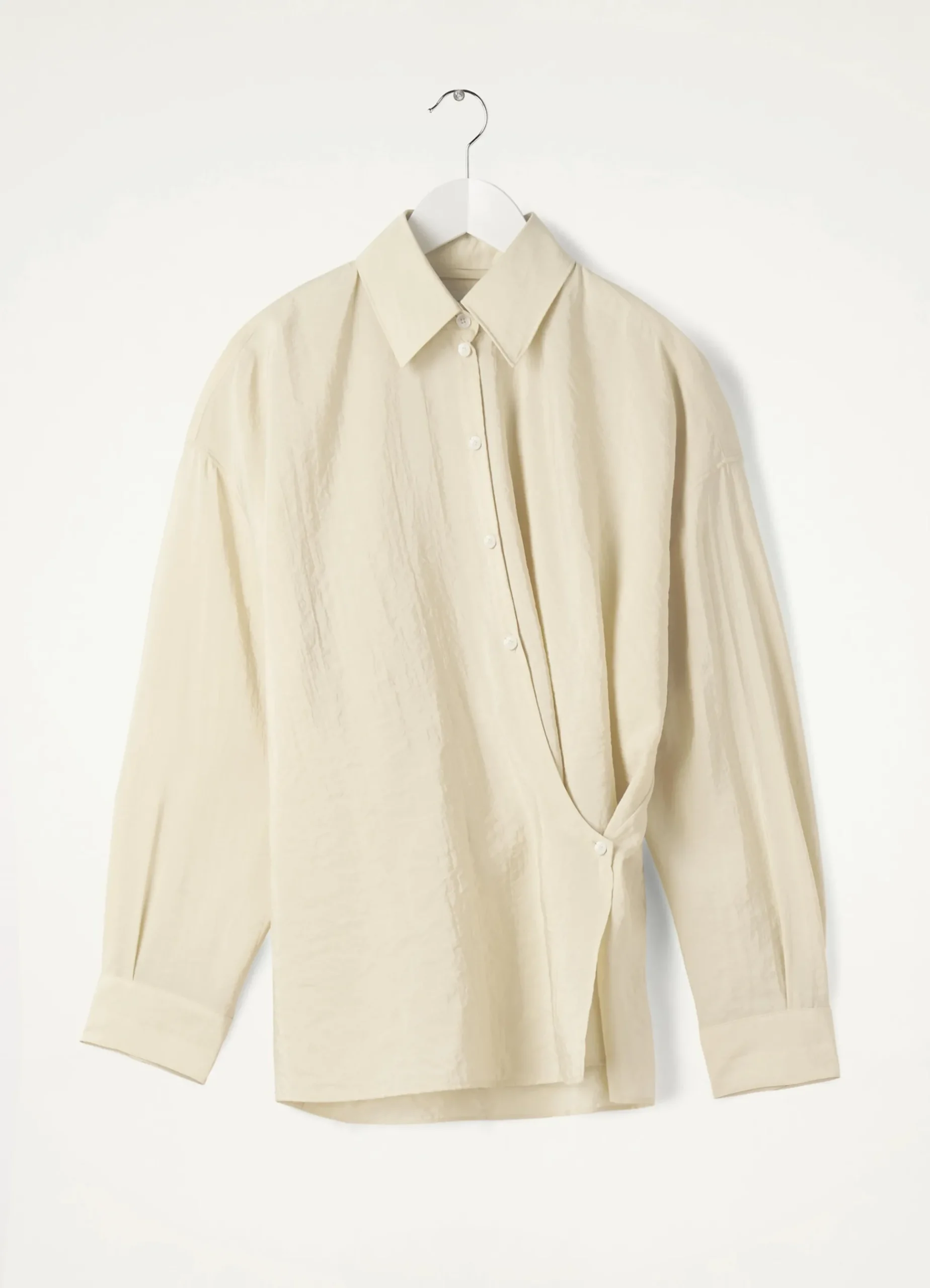 Best Sale STRAIGHT COLLAR TWISTED SHIRT Femme Chemises