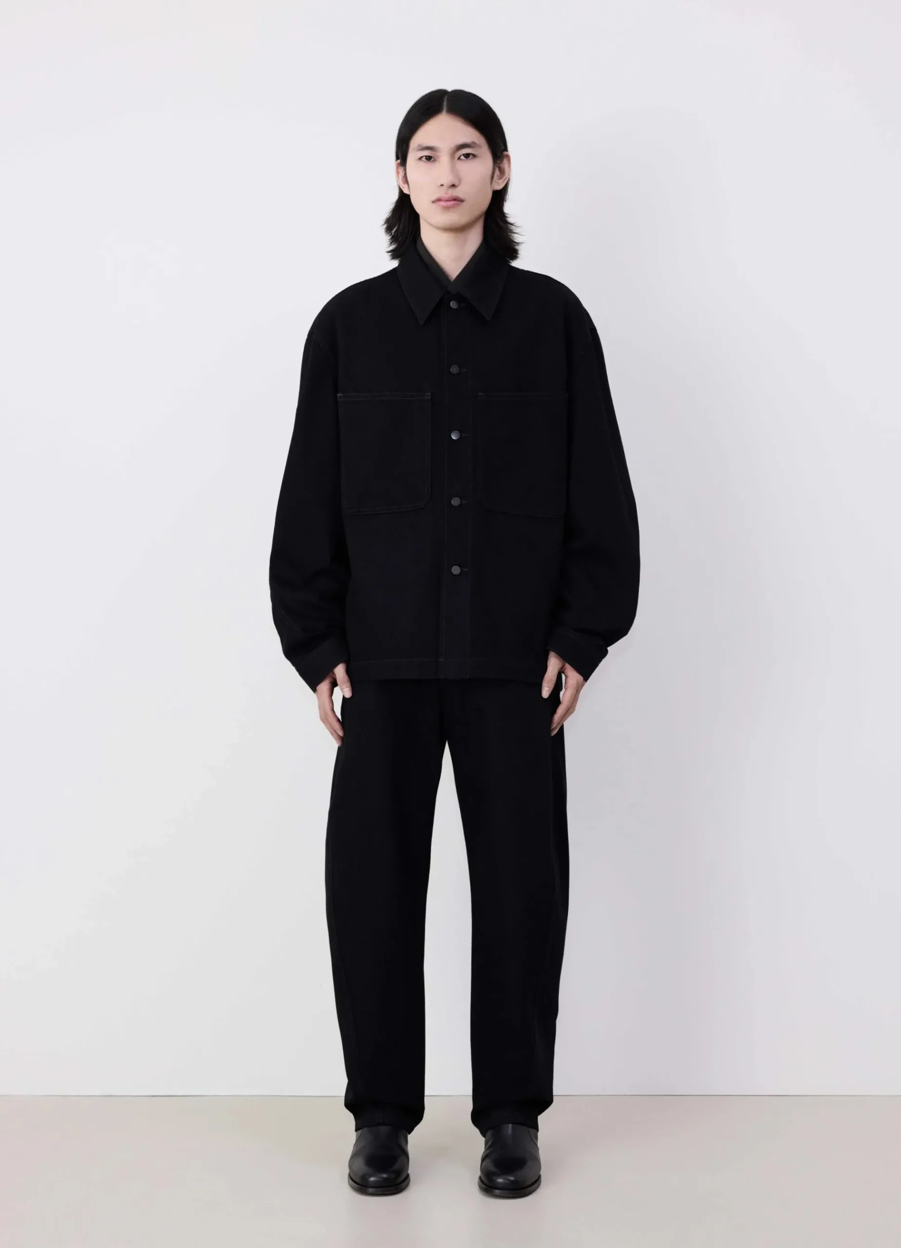 Best Sale SURCHEMISE À MANCHES TWISTED Homme Denim|Chemises