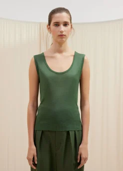 Store TOP SANS MANCHES ET SANS COUTURE Femme Maille|Hauts