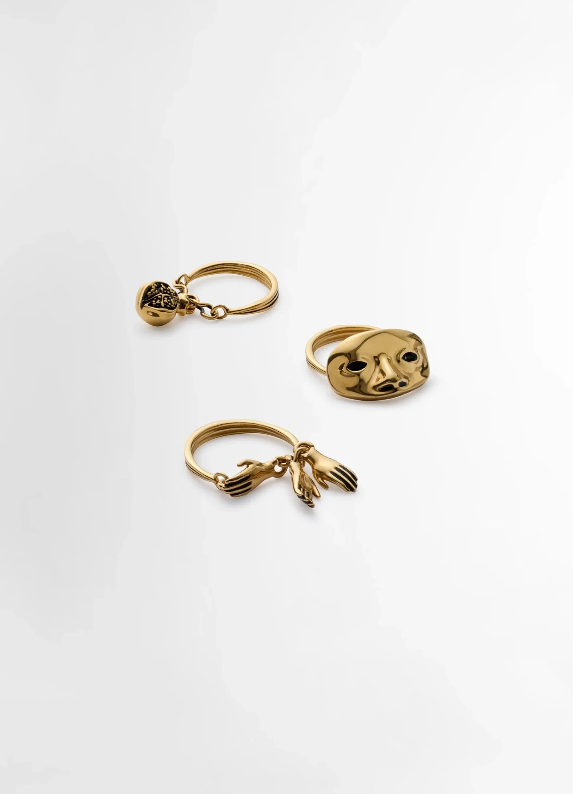 Cheap TRIO DE BAGUES ESTAMPE Femme Bijoux