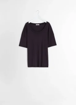 New T-SHIRT CÔTELÉ Femme Hauts