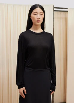 Hot T-SHIRT SOUPLE À MANCHES LONGUES Femme Hauts|Hauts