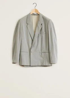 Store VESTE À DOUBLE BOUTONNAGE EN SOIE SÈCHE Femme Vestes & Outerwear