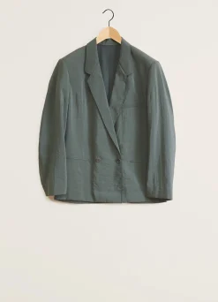 Best VESTE À DOUBLE BOUTONNAGE EN SOIE SÈCHE Femme Vestes & Outerwear