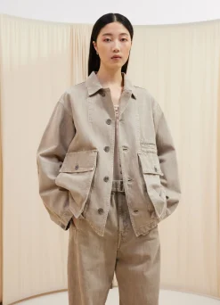 Shop VESTE BOXY Femme Denim|Vestes & Outerwear