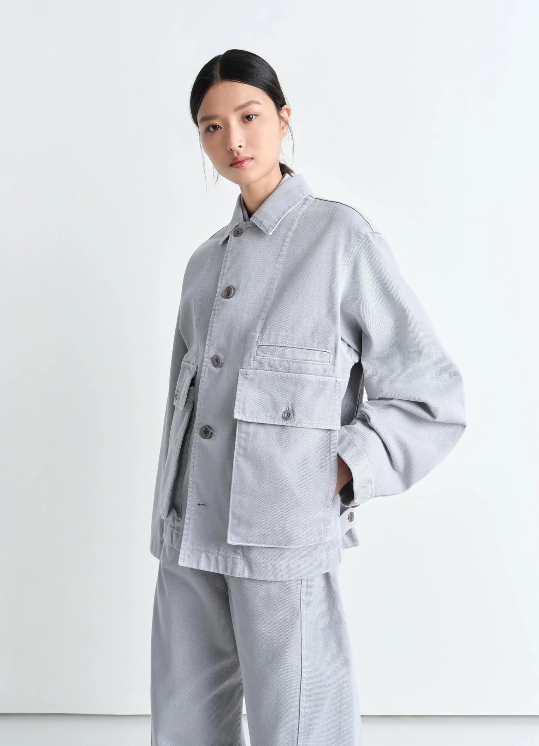 Clearance VESTE BOXY Femme Denim|Vestes & Outerwear