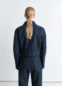 Shop VESTE COURTE À DEUX POCHES Femme Denim|Vestes & Outerwear