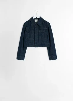 Shop VESTE COURTE À DEUX POCHES Femme Denim|Vestes & Outerwear