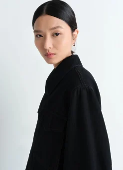 Store VESTE COURTE À DEUX POCHES Femme Vestes & Outerwear|Denim