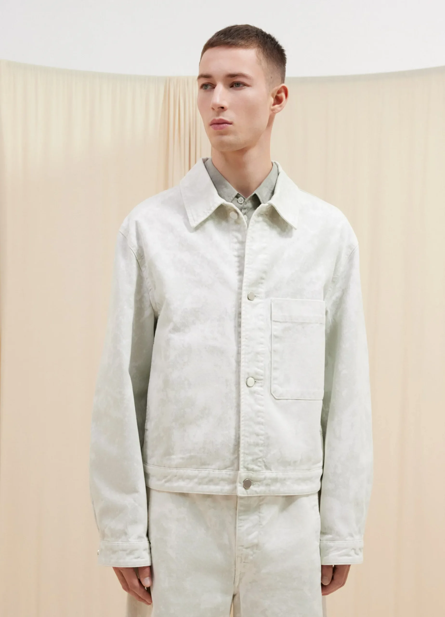 Cheap VESTE TRUCKER BOXY Homme Denim|Vestes & Outerwear